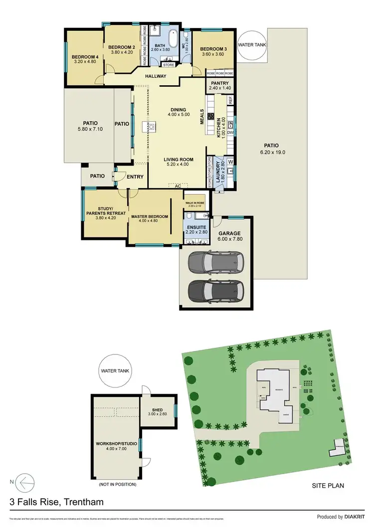 Floorplan of Homely house listing, 3 Falls Rise, Trentham VIC 3458