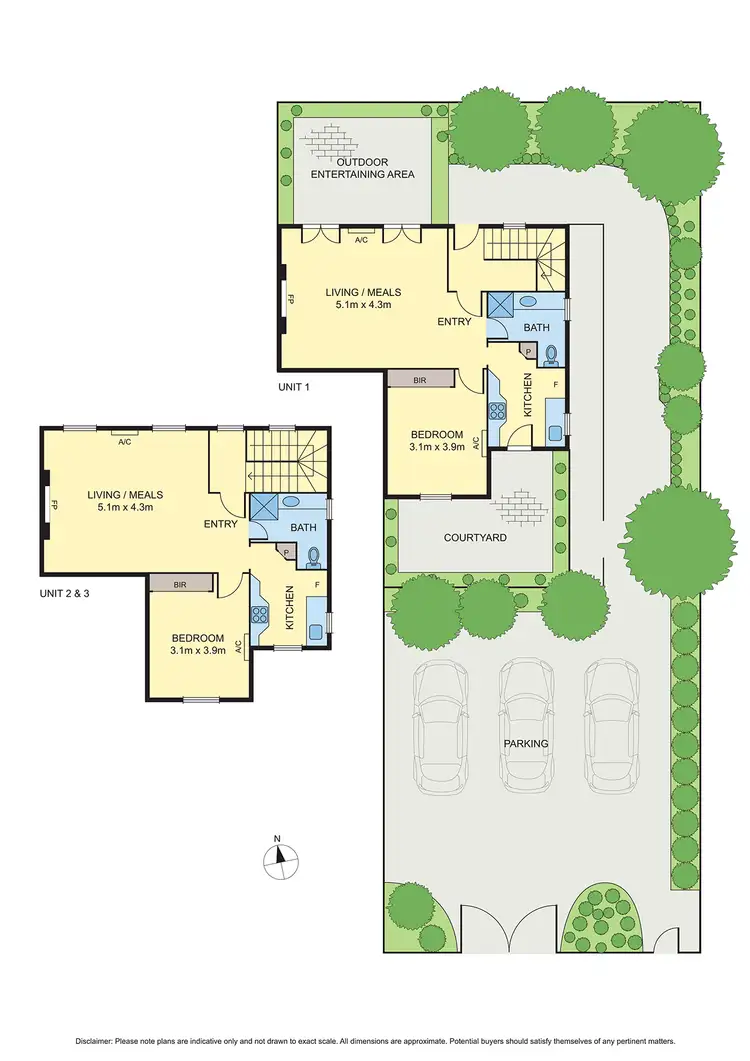 Floorplan of Homely block of units listing, 1B Ormsby Grove, Toorak VIC 3142