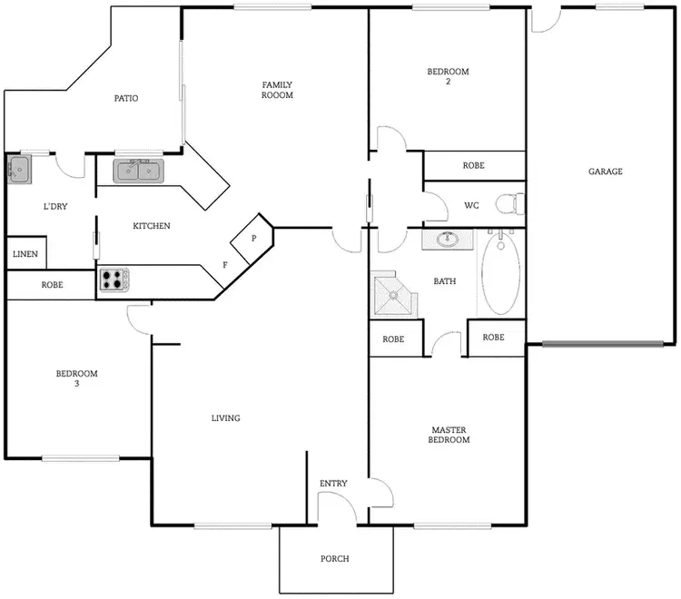 Floorplan of Homely townhouse listing, 3/4 Biddell Place, Nicholls ACT 2913