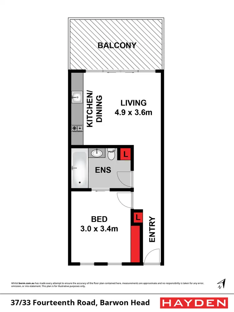 Floorplan of Homely unit listing, 37/33 Fourteenth Road, Connewarre VIC 3227