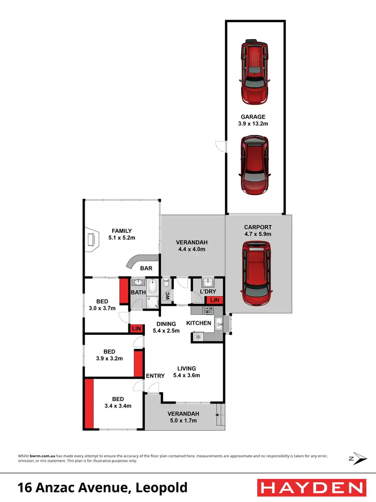 Floorplan of Homely house listing, 16 Anzac Avenue, Leopold VIC 3224