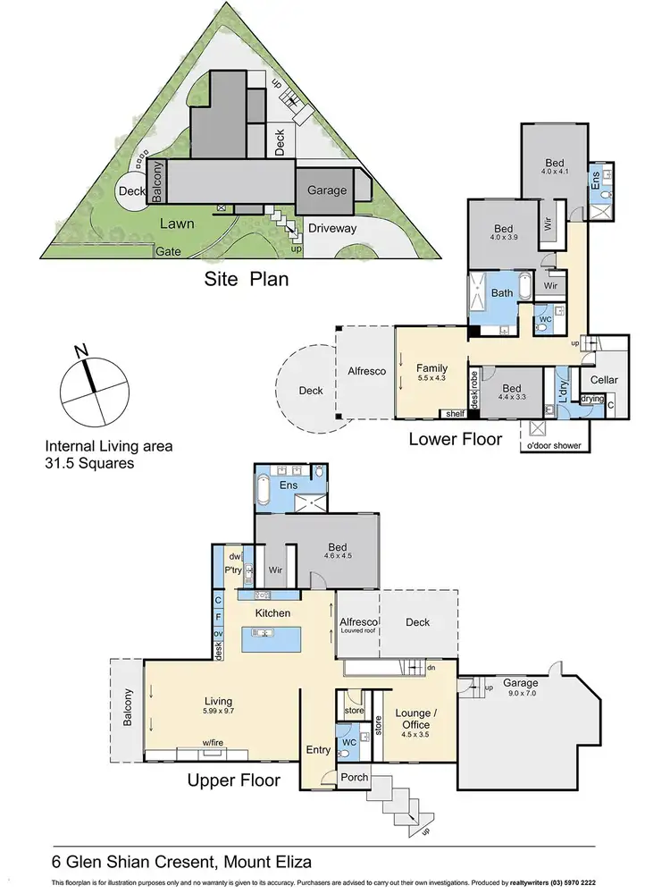 Floorplan of Homely house listing, 6 Glen Shian Crescent, Mount Eliza VIC 3930