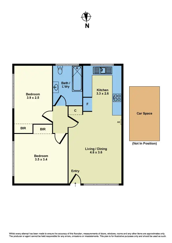 Floorplan of Homely apartment listing, 7/45 Oxford Street, Newport VIC 3015