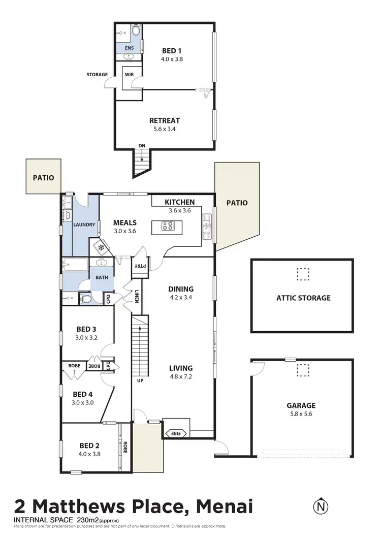 Floorplan of Homely house listing, 2 Mathews Place, Menai NSW 2234