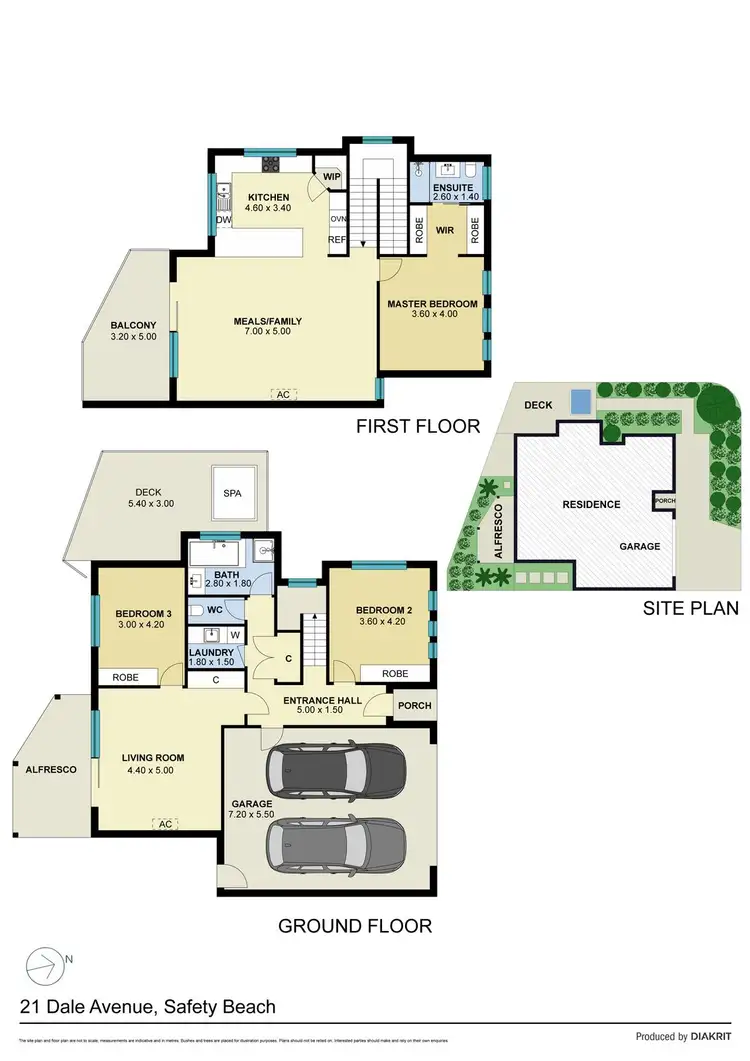 Floorplan of Homely house listing, 21 Dale Avenue, Safety Beach VIC 3936