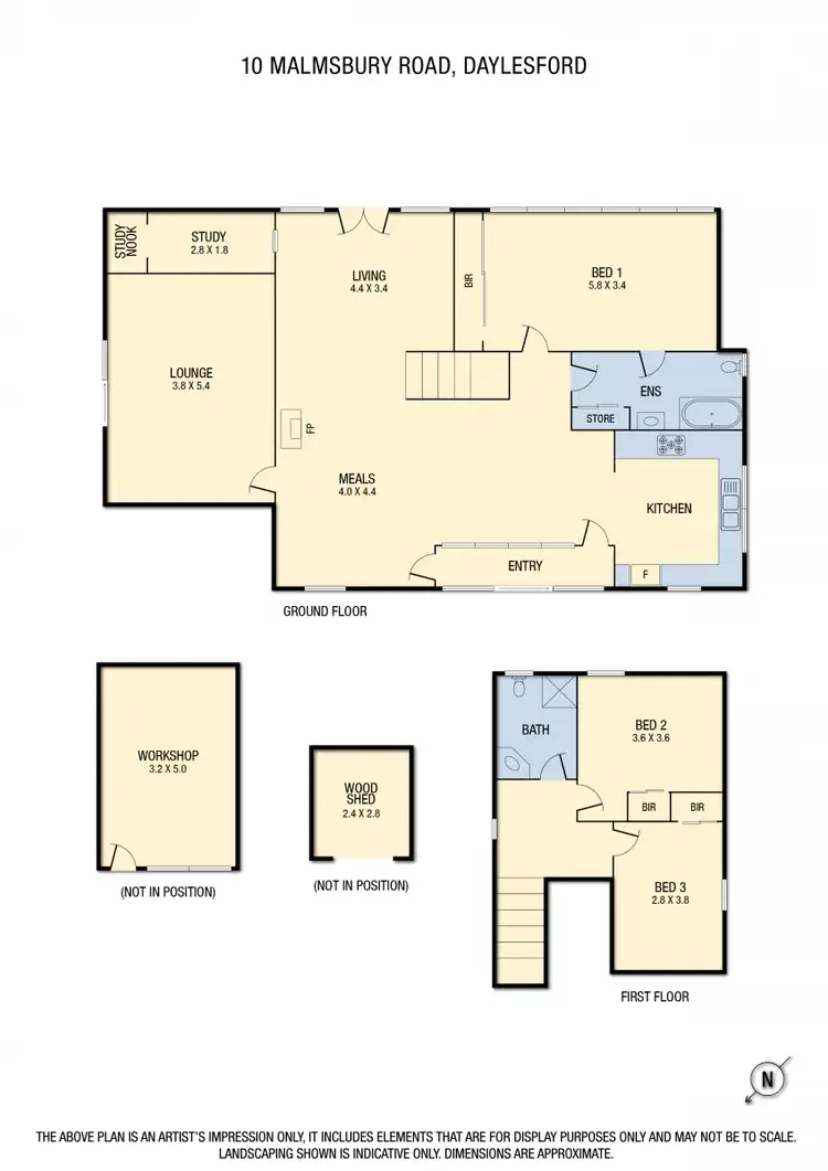 Floorplan of Homely house listing, 10 Malmsbury Road, Daylesford VIC 3460