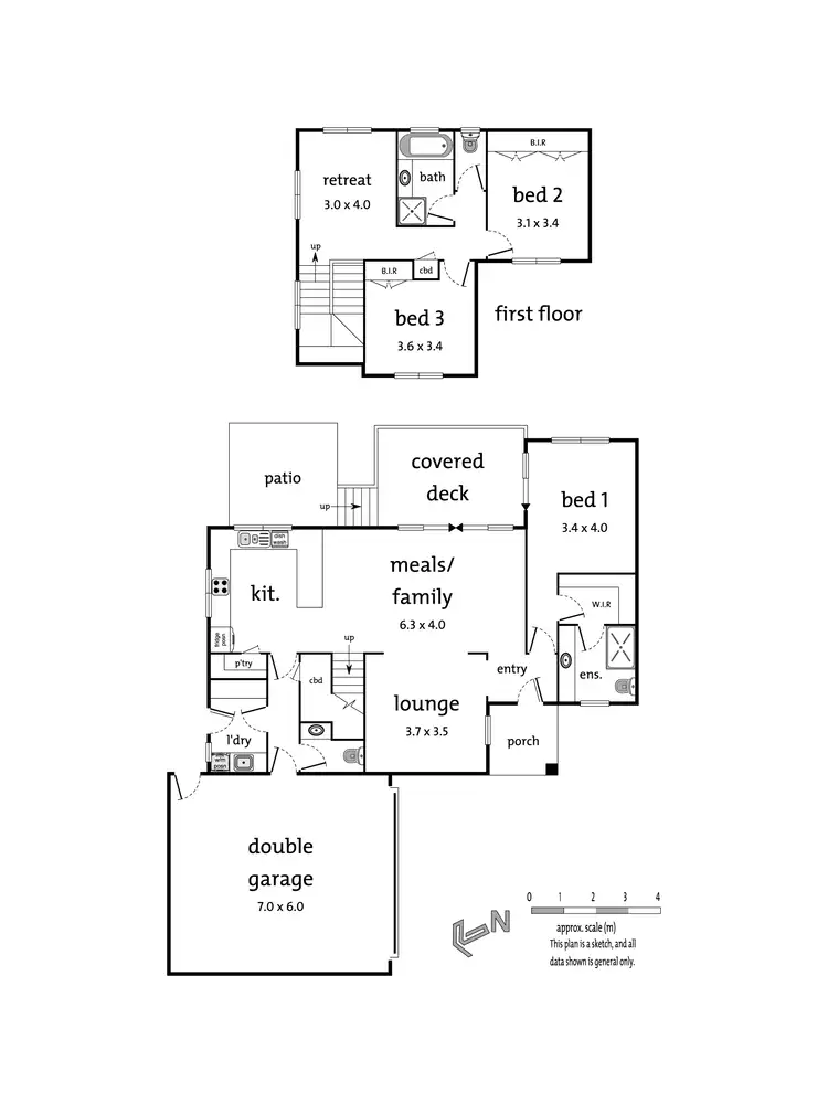 Floorplan of Homely townhouse listing, 3/3 Dianne Street, Doncaster East VIC 3109