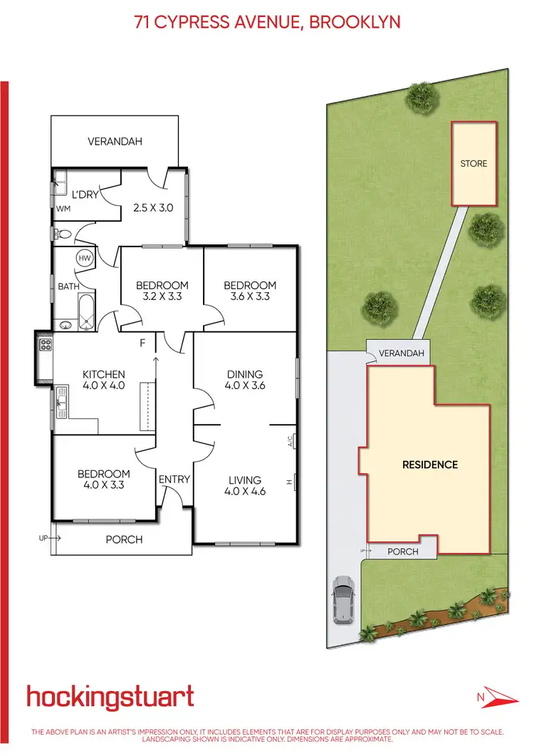 Floorplan of Homely house listing, 71 Cypress Avenue, Brooklyn VIC 3012