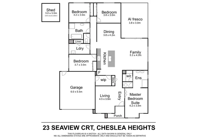 Floorplan of Homely house listing, 23 Seaview Court, Chelsea Heights VIC 3196