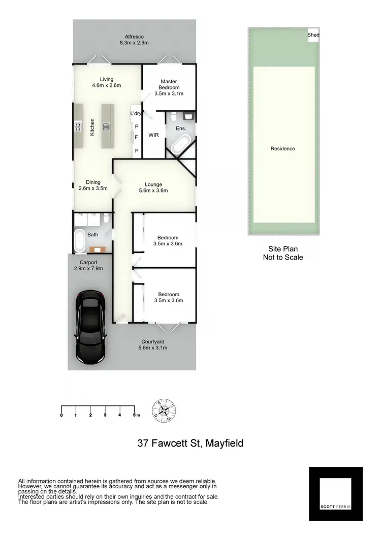 Floorplan of Homely house listing, 37 Fawcett Street, Mayfield NSW 2304
