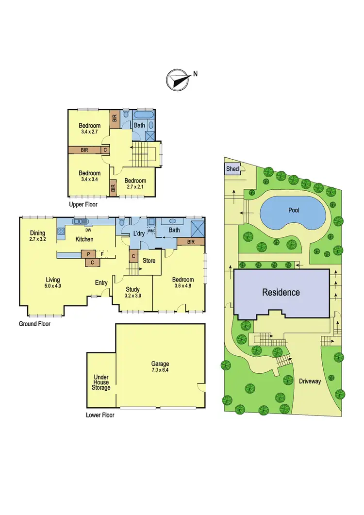 Floorplan of Homely house listing, 23 Kardinia Drive, Yallambie VIC 3085