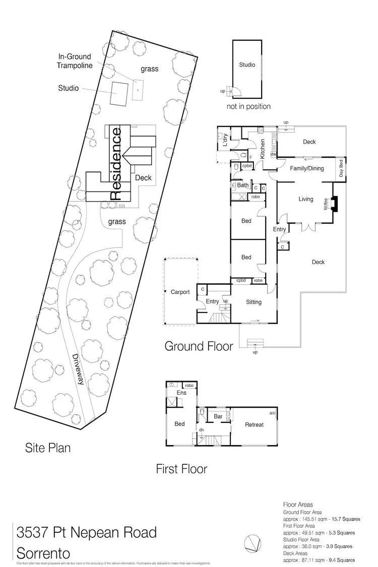 Floorplan of Homely house listing, 3537 Point Nepean Road, Sorrento VIC 3943