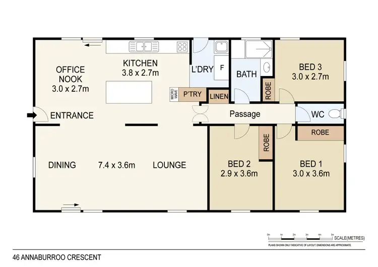 Floorplan of Homely house listing, 46 Annaburroo Crescent, Tiwi NT 810