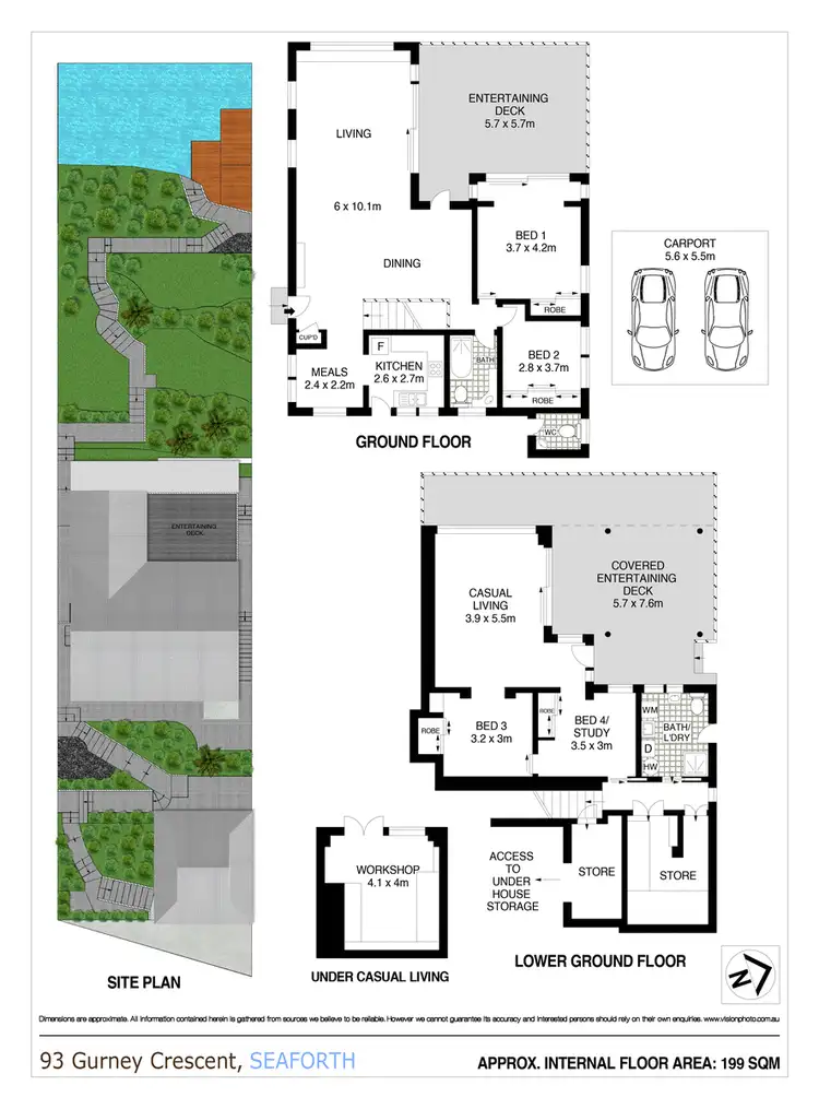 Floorplan of Homely house listing, 93 Gurney Crescent, Seaforth NSW 2092