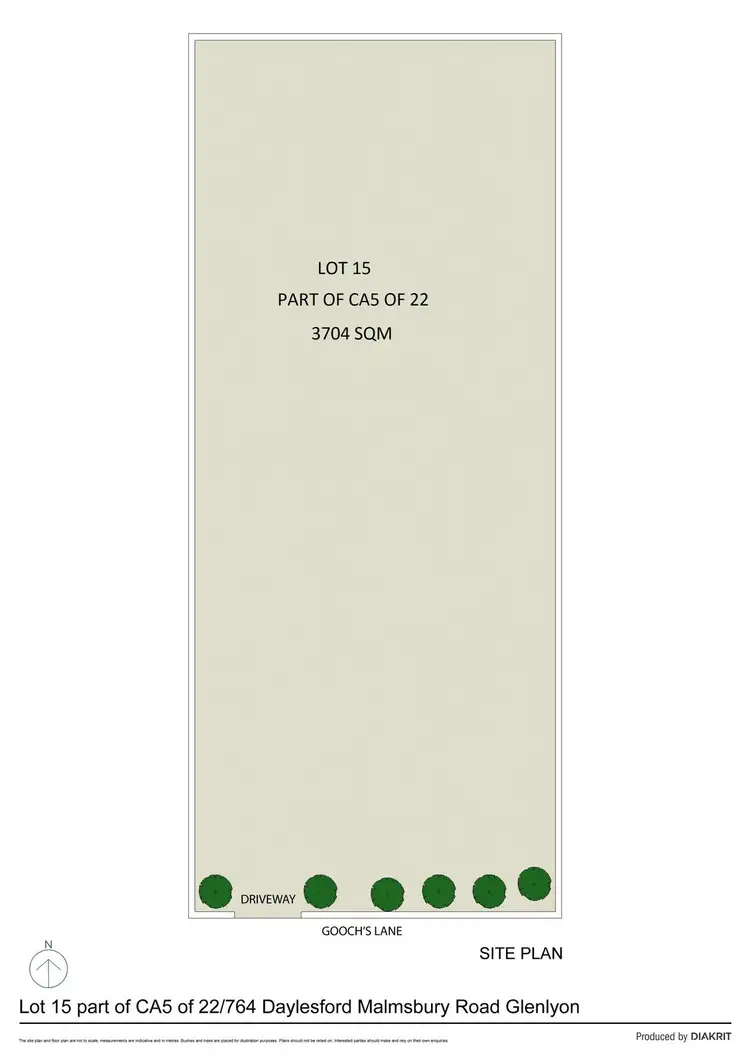 Floorplan of Homely land listing, CA5 of 22 (LOT 1)/764 Daylesford Malmsbury Road, Glenlyon VIC 3461