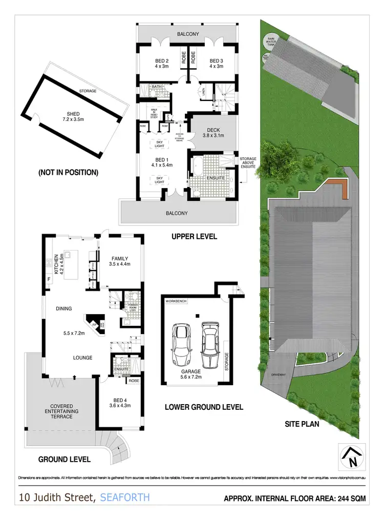 Floorplan of Homely house listing, 10 Judith Street, Seaforth NSW 2092
