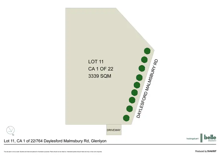 Floorplan of Homely land listing, CA1 of 22 (lot 11)/764 Daylesford Malmsbury Road, Glenlyon VIC 3461