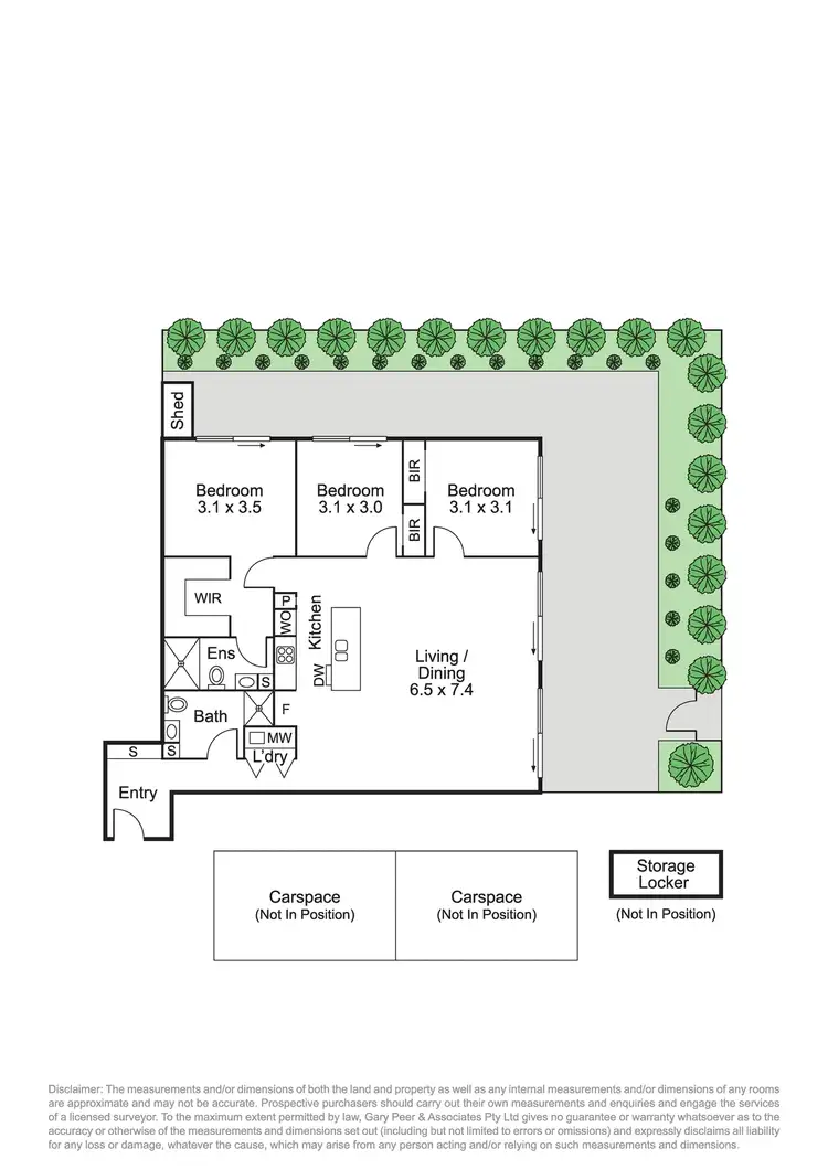 Floorplan of Homely apartment listing, 1/28 Jersey Parade, Carnegie VIC 3163