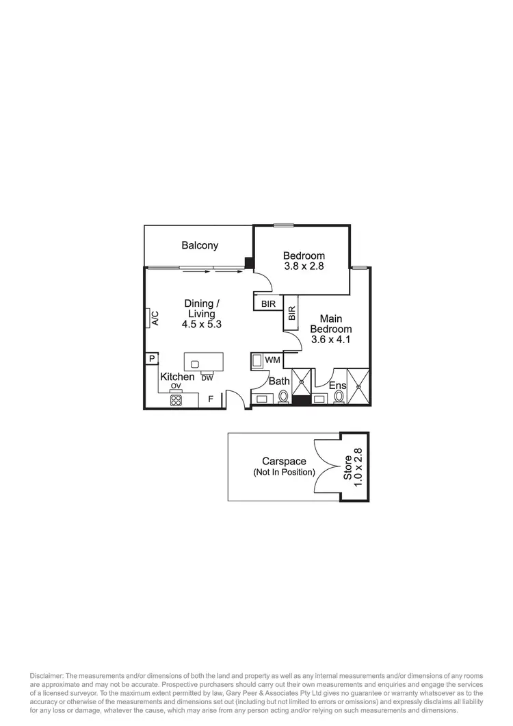 Floorplan of Homely apartment listing, 103/575 North Road, Ormond VIC 3204