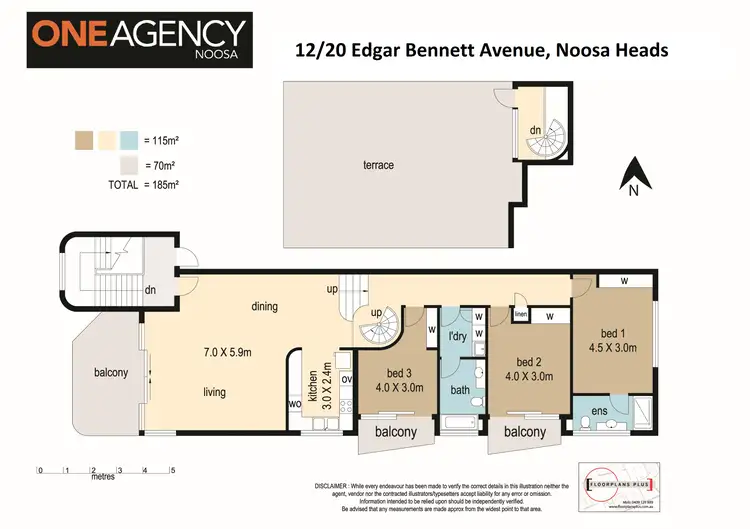 Floorplan of Homely apartment listing, 12/20 Edgar Bennett Avenue, Noosa Heads QLD 4567