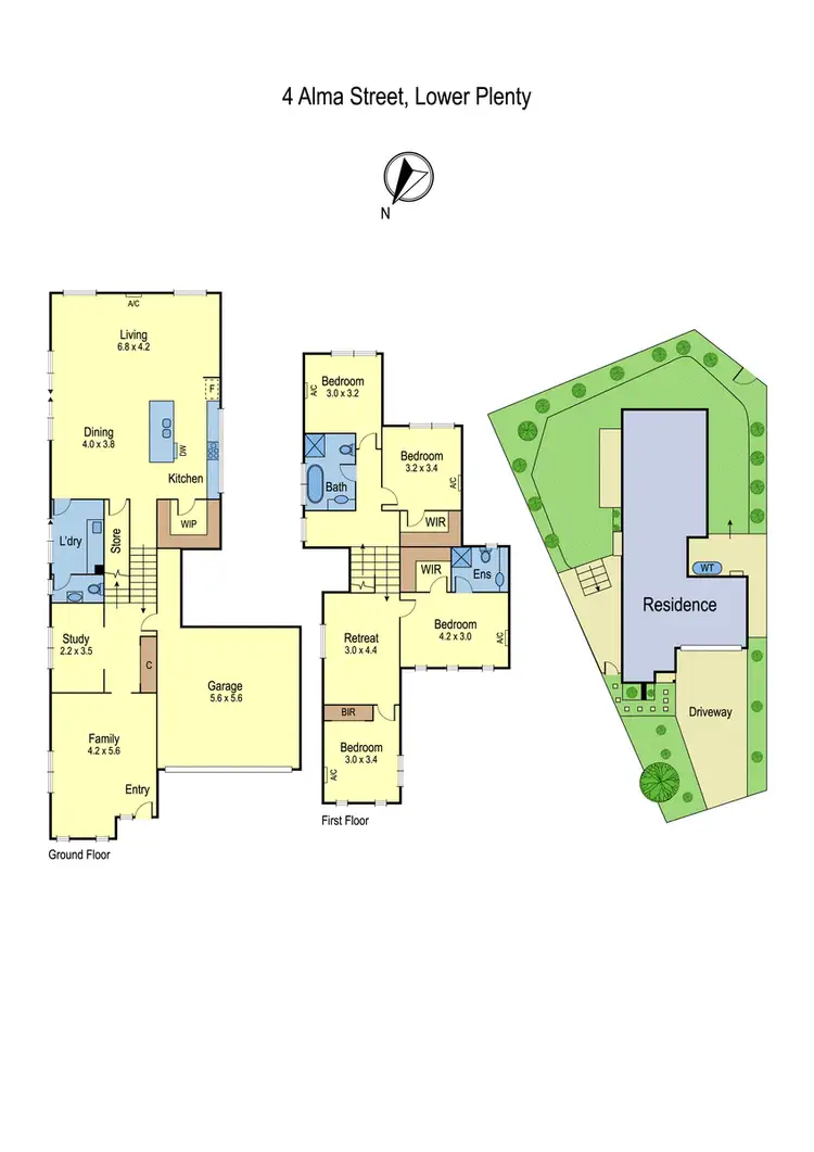 Floorplan of Homely house listing, 4 Alma Street, Lower Plenty VIC 3093