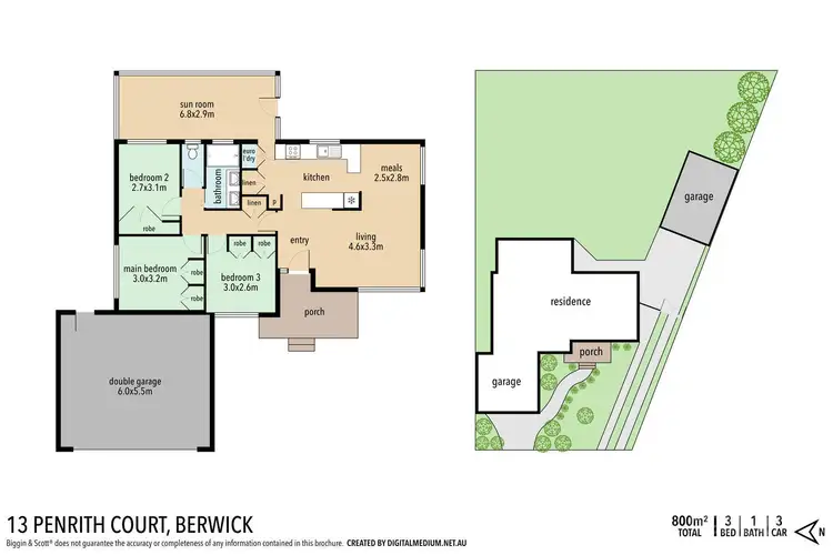 Floorplan of Homely house listing, 13 Penrith Court, Berwick VIC 3806