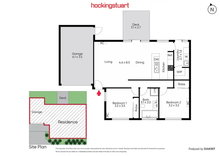 Floorplan of Homely townhouse listing, 2/4 Carlsson Court, Brooklyn VIC 3012