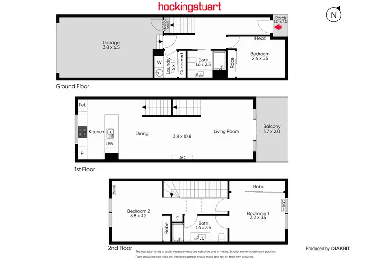 Floorplan of Homely townhouse listing, 5 Ulmara Parkway, Maidstone VIC 3012
