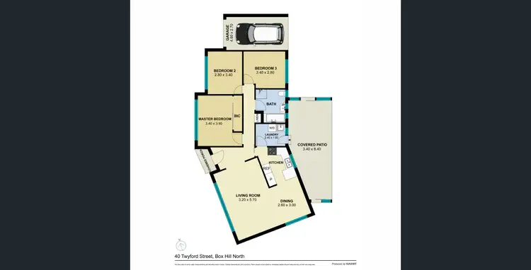 Floorplan of Homely house listing, 40 Twyford Street, Box Hill North VIC 3129