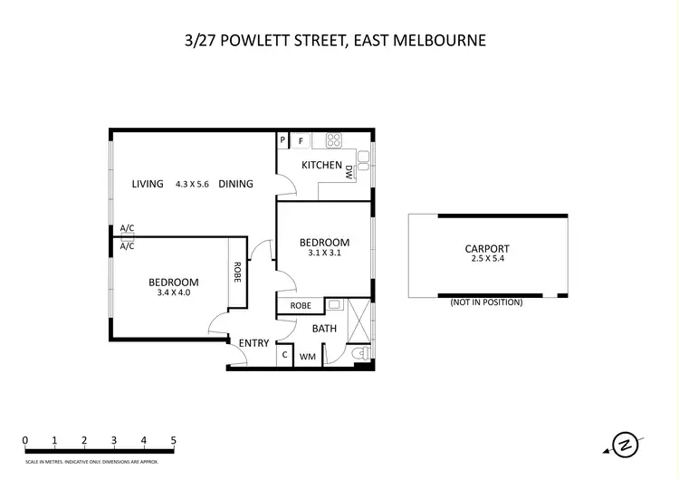Floorplan of Homely apartment listing, 3/27-31 Powlett Street, East Melbourne VIC 3002