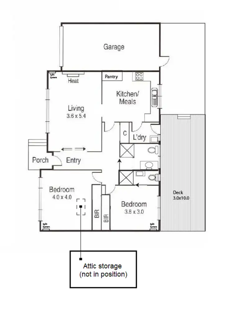 Floorplan of Homely unit listing, 3/43 Ashburn Grove, Ashburton VIC 3147