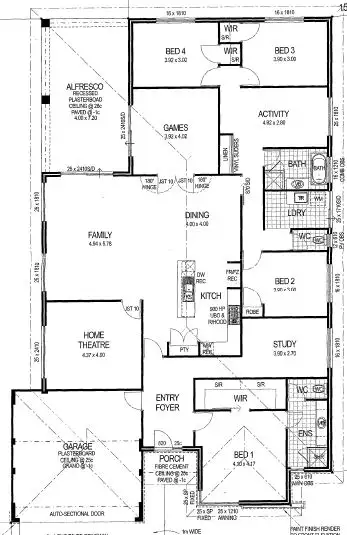 Floorplan of Homely house listing, 52 Burleigh Drive Drive, Australind WA 6233