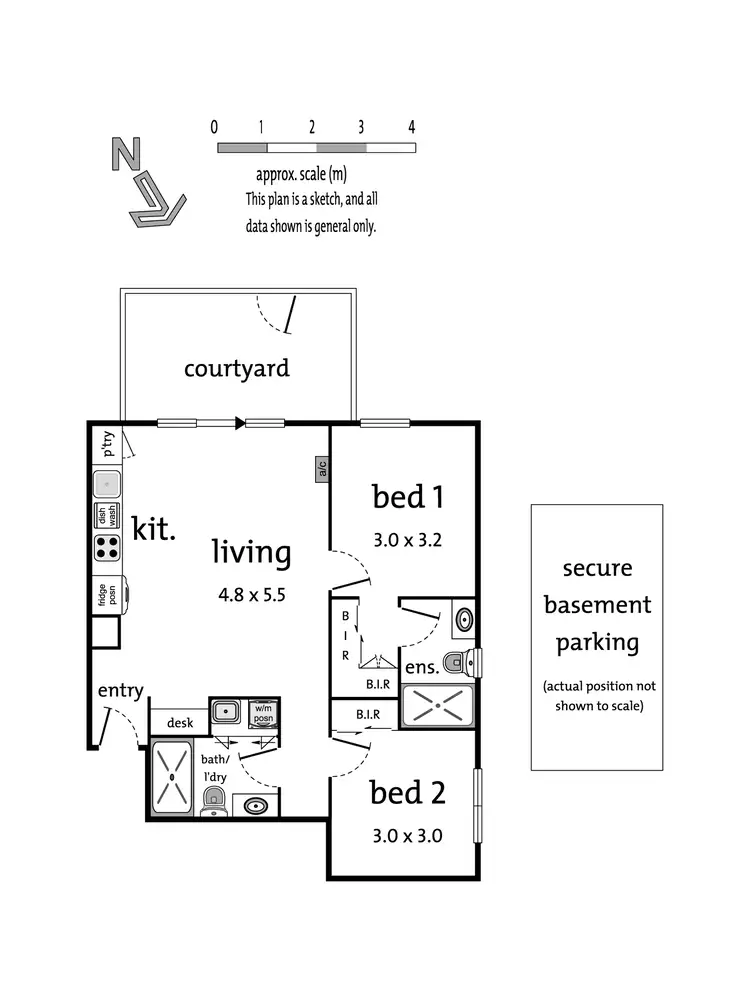 Floorplan of Homely apartment listing, 1/2-4 Murray Street, Brunswick West VIC 3055
