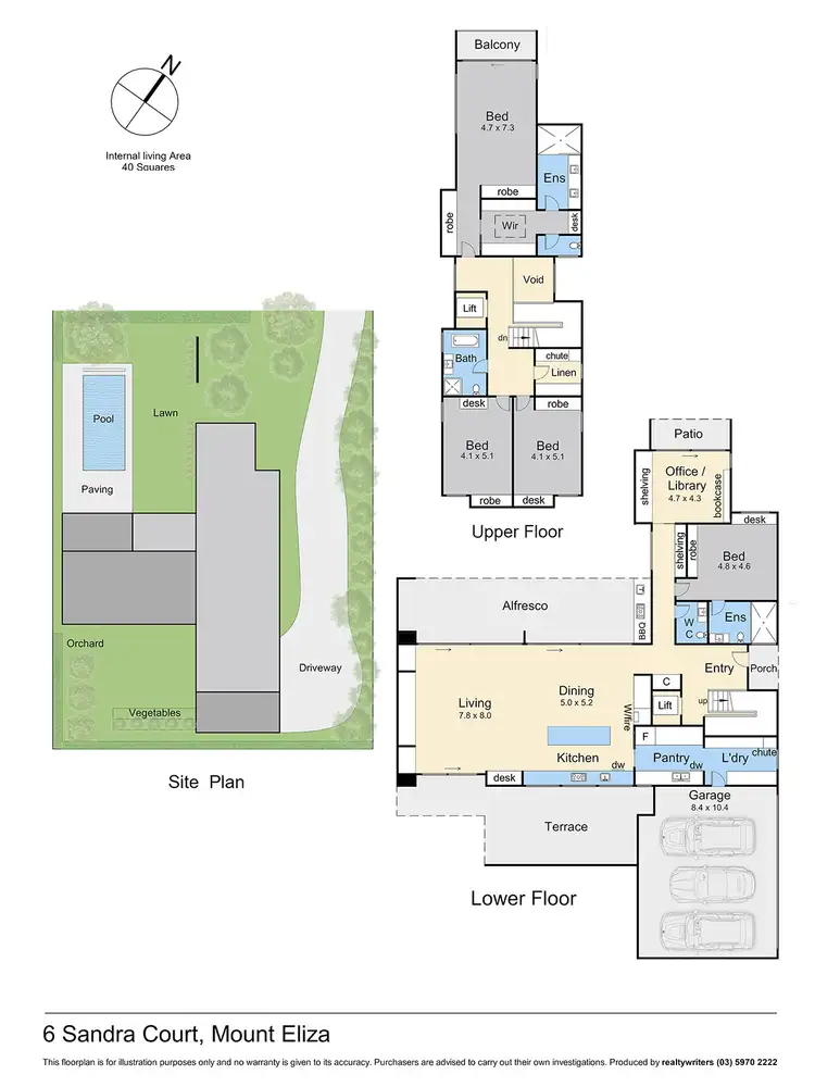 Floorplan of Homely house listing, 6 Sandara Court, Mount Eliza VIC 3930