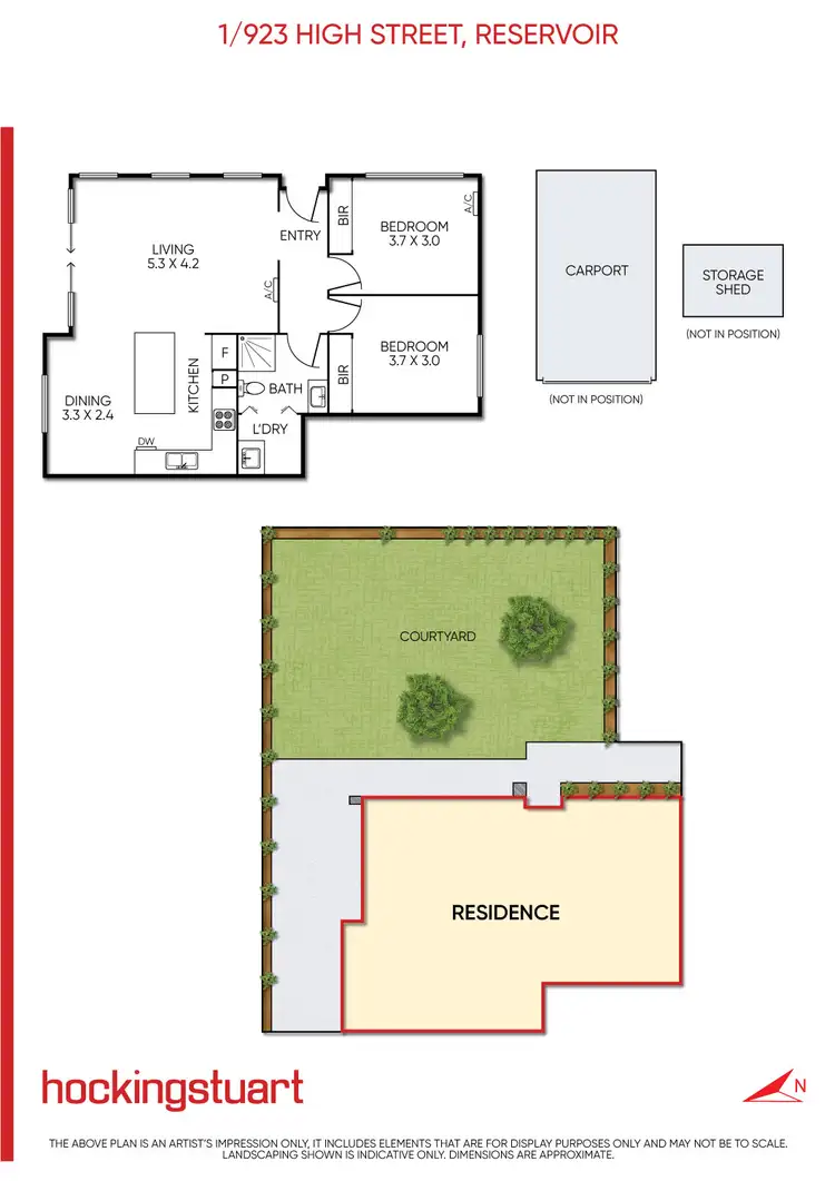 Floorplan of Homely unit listing, 1/923 High Street, Reservoir VIC 3073