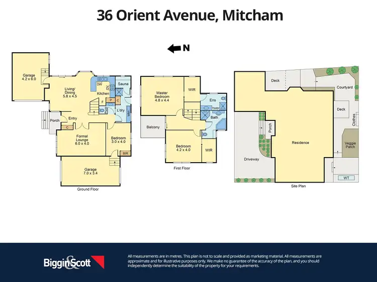 Floorplan of Homely house listing, 36 Orient Avenue, Mitcham VIC 3132