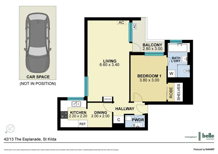 Floorplan of Homely apartment listing, 42/13 The Esplanade, St Kilda VIC 3182