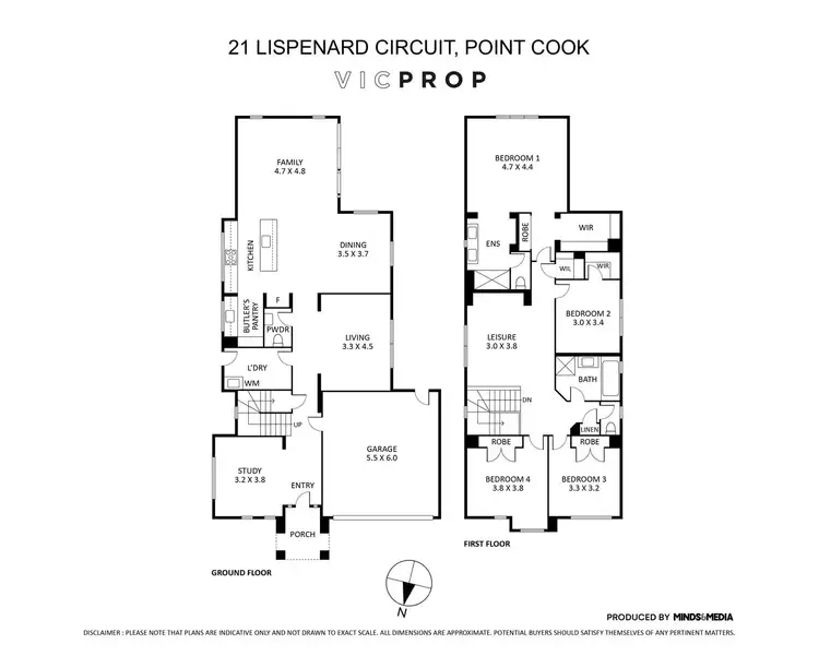 Floorplan of Homely house listing, 21 Lispenard Circuit, Point Cook VIC 3030