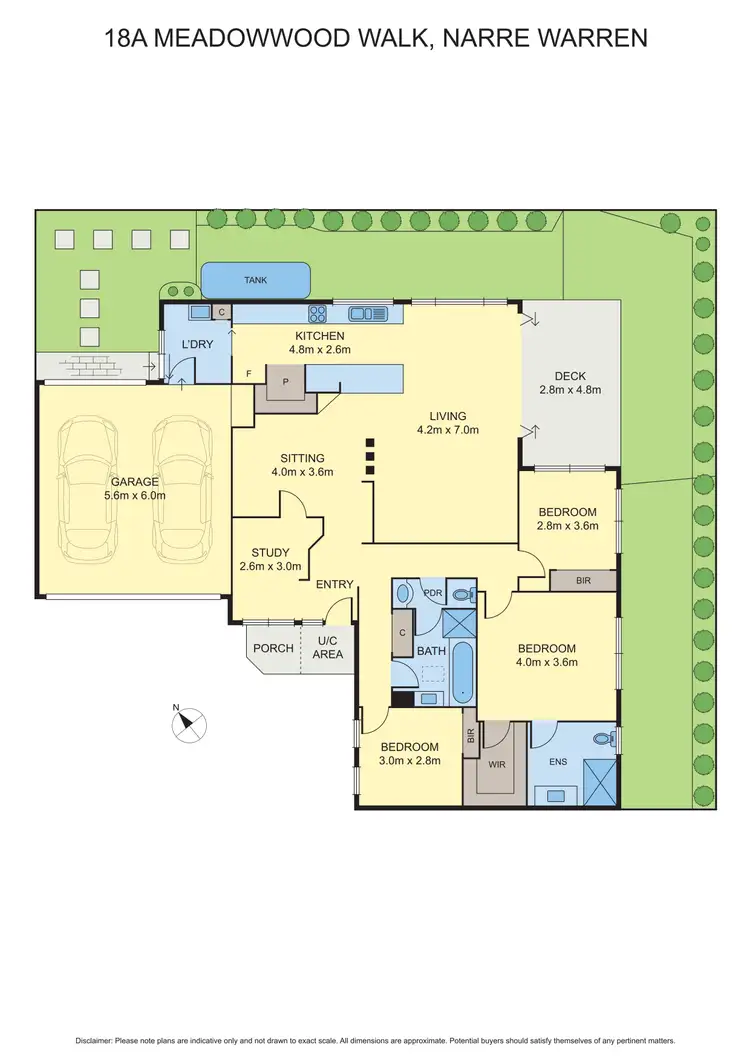 Floorplan of Homely unit listing, 18A Meadow Wood Walk, Narre Warren VIC 3805