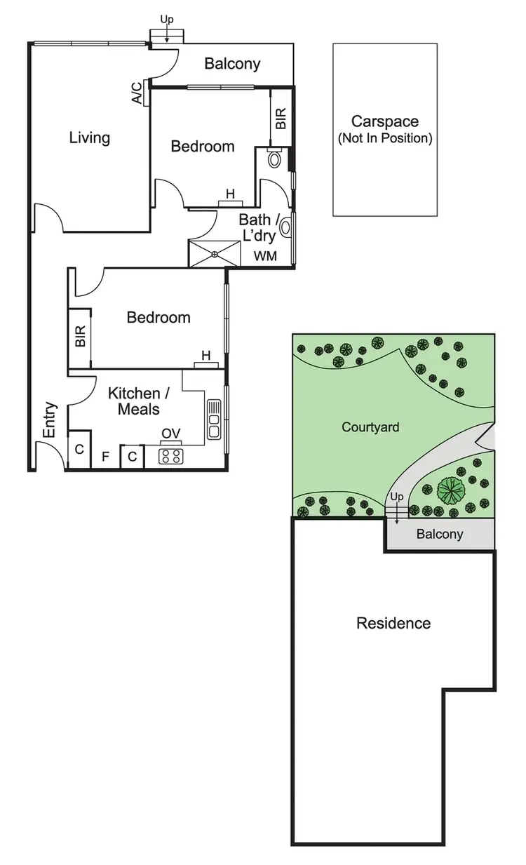 Floorplan of Homely apartment listing, 2/13 Emily Street, Carnegie VIC 3163