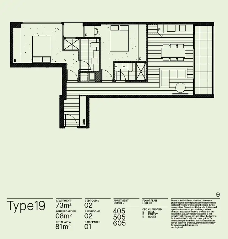 Floorplan of Homely apartment listing, 405/60-62 Islington Street, Collingwood VIC 3066