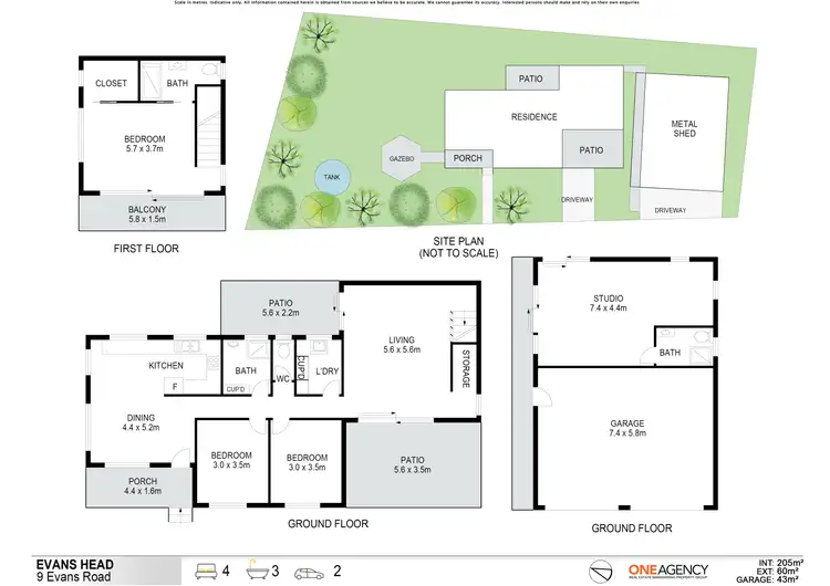 Floorplan of Homely house listing, 9 Evans Road, Evans Head NSW 2473