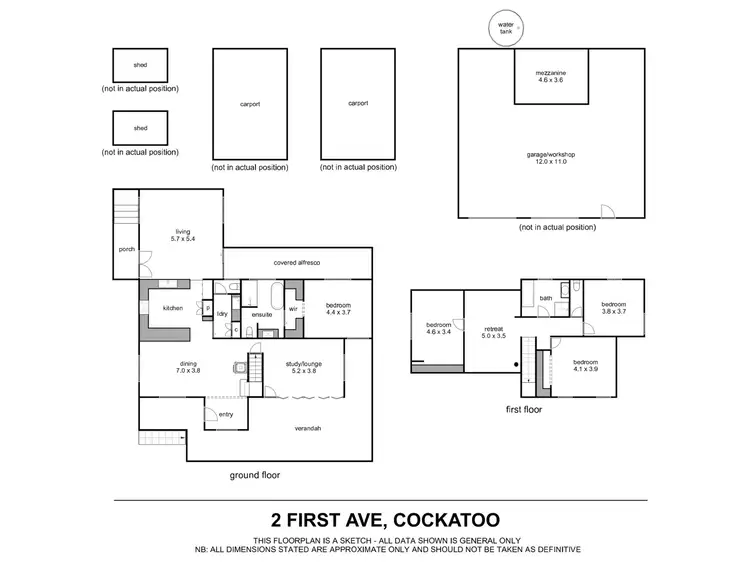 Floorplan of Homely house listing, 2 First Avenue, Cockatoo VIC 3781