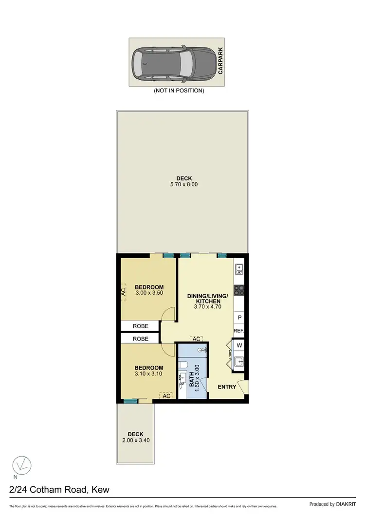 Floorplan of Homely apartment listing, 2/24 Cotham Road, Kew VIC 3101