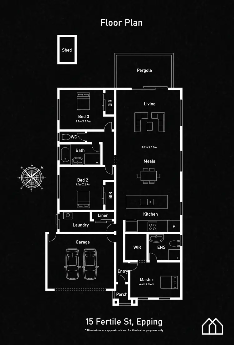 Floorplan of Homely house listing, 15 Fertile Street, Epping VIC 3076