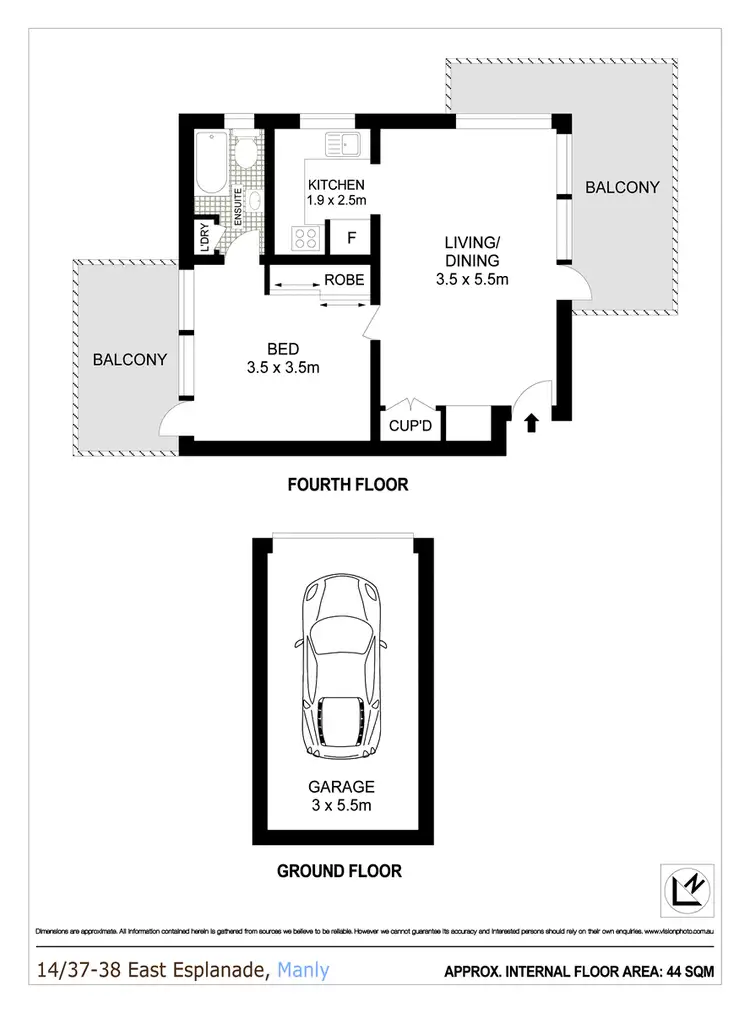 Floorplan of Homely apartment listing, 14/37-38 East Esplanade, Manly NSW 2095