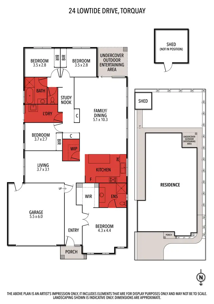 Floorplan of Homely house listing, 24 Lowtide Drive, Torquay VIC 3228
