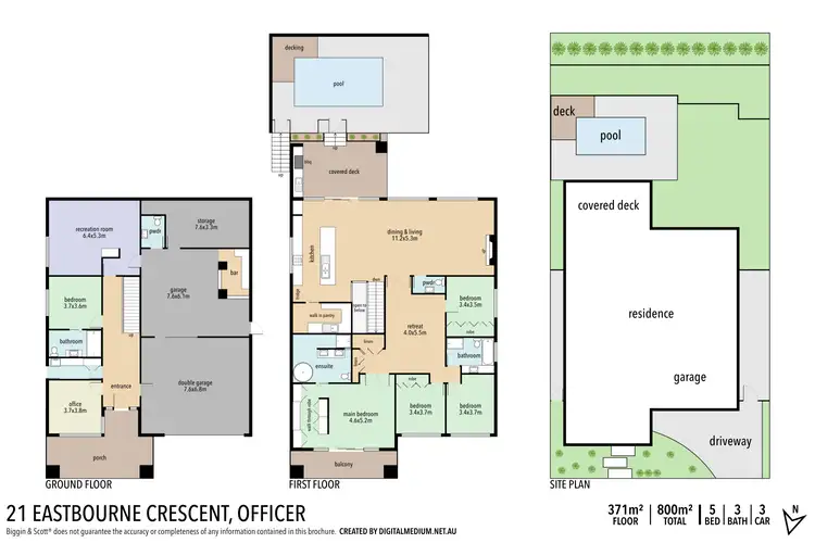 Floorplan of Homely house listing, 21 Eastbourne Crescent, Officer VIC 3809