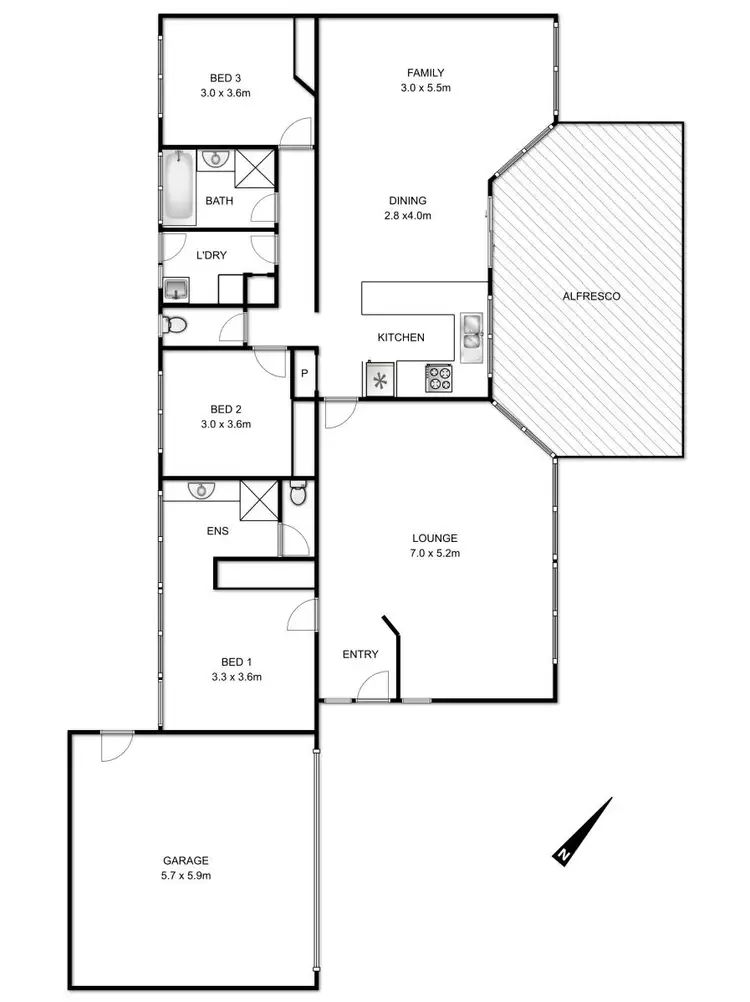 Floorplan of Homely house listing, 1322 Horseshoe Bend Road, Torquay VIC 3228