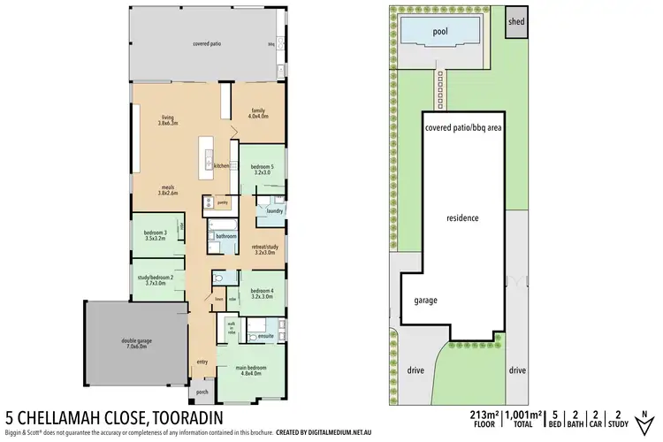 Floorplan of Homely house listing, 5 Chellamah Close, Tooradin VIC 3980